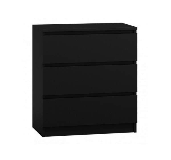 Topeshop M3 CZERŃ chest of drawers