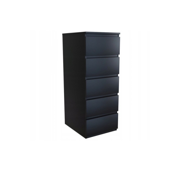 Topeshop W5 CZERŃ chest of drawers