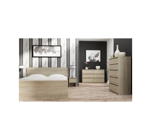 Topeshop M5 SONOMA chest of drawers