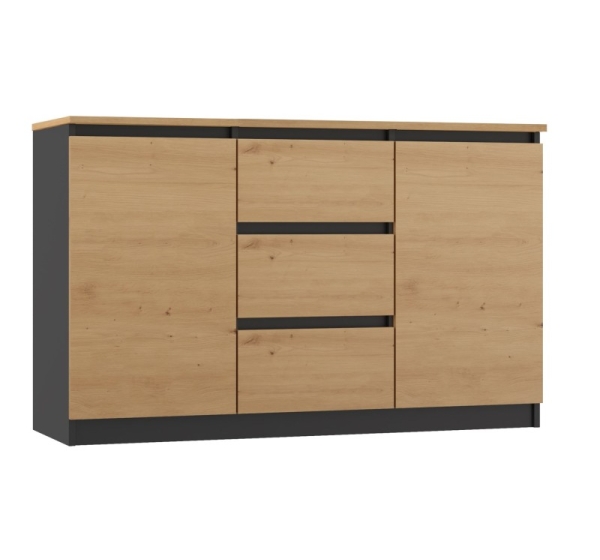 Topeshop 2D3S ANT/ART BA KPL chest of drawers