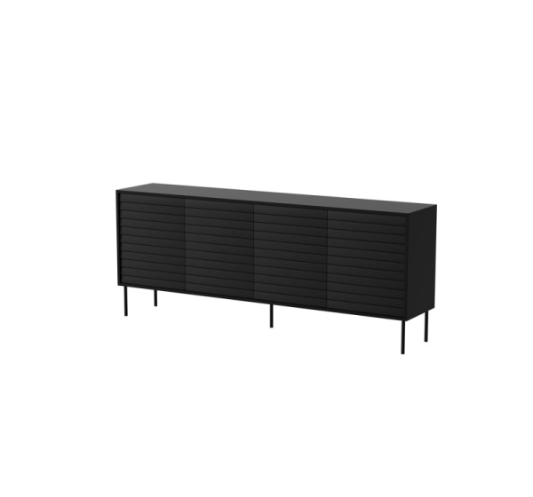 Cama 4D CORTINA chest of drawers 200x40x81 black