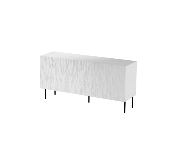 JUNGLE chest 152x40.5x74.5 white matt + black legs
