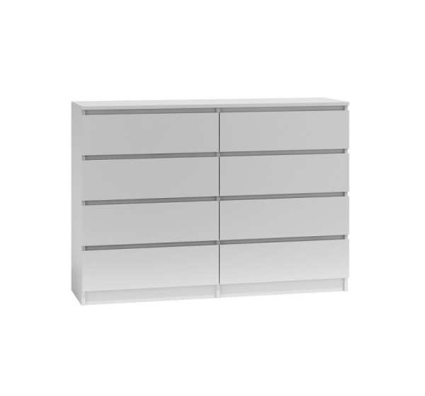 Topeshop M8 140 BIEL chest of drawers