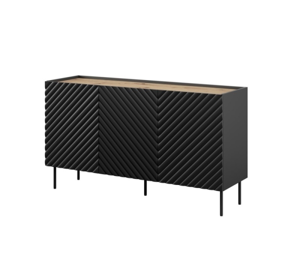 3D2SZ ONDA chest of drawers 150x45x85 black
