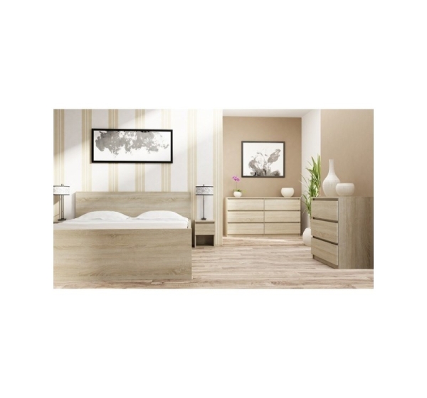 Topeshop M3 SONOMA chest of drawers