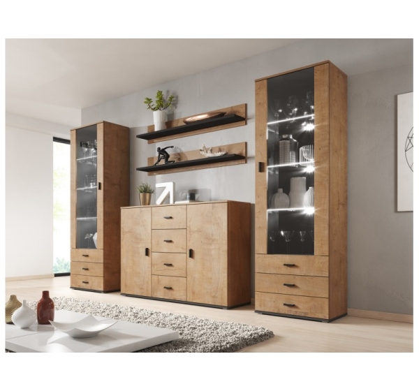 Cama living room sideboard UNI lefkas oak/black
