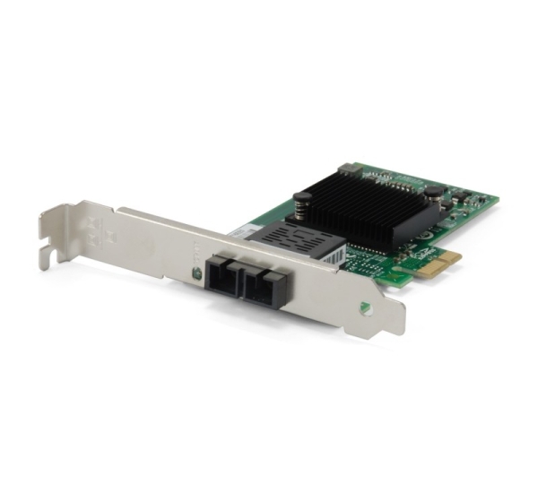 LevelOne Gigabit Fiber PCIe Network Card, 1 x SC Multi-Mode Fiber, Low Profile Bracket included