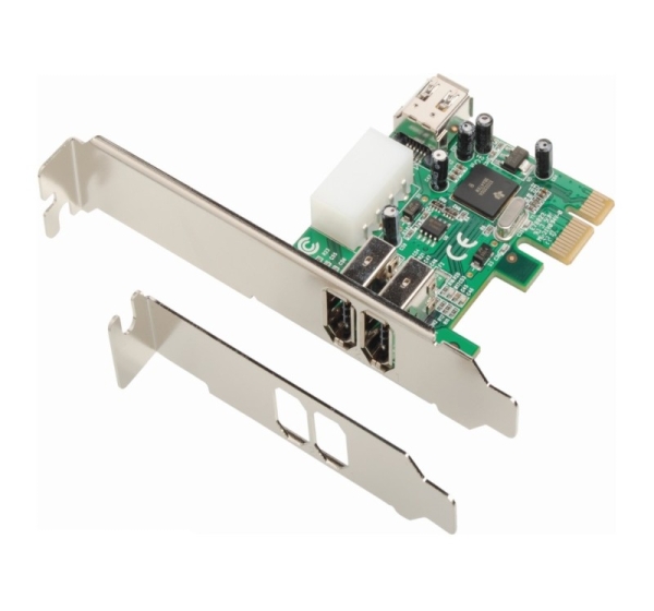 Dawicontrol DC-1394 PCIe FireWire Controller interface cards/adapter IEEE 1394/Firewire