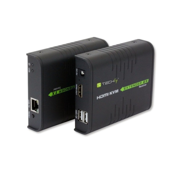 Techly IDATA HDMI-KVM2 KVM extender Transmitter & receiver