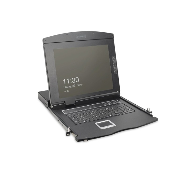 Digitus DS-72221-3GE rack console 48.3 cm (19") 1920 x 1080 pixels Black 1U