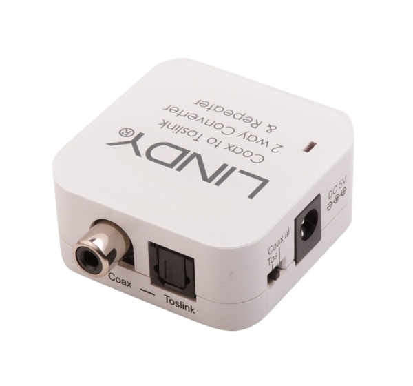 Lindy TosLink (Optical) and Coaxial Bi-directional Converter