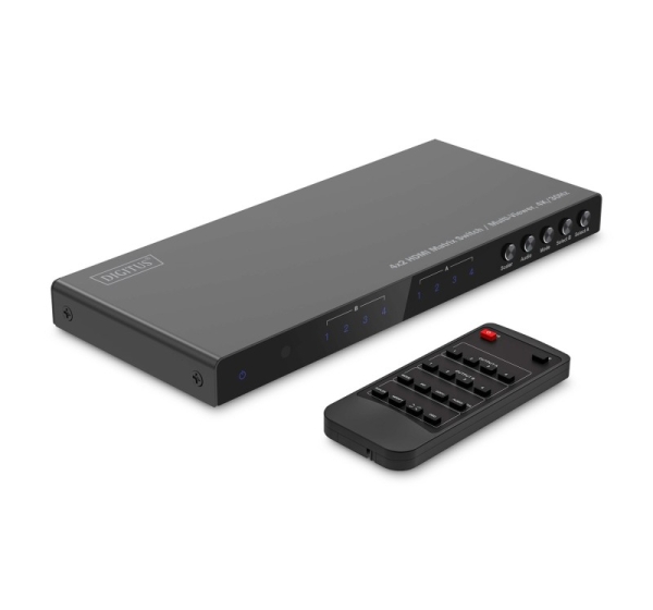 Digitus 4x2 HDMI Matrix Switch / Multi-Viewer, 4K/30Hz