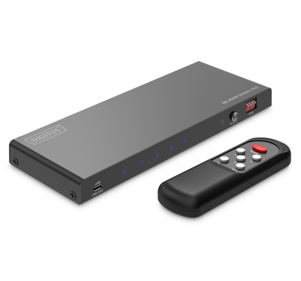 HDMI Switch 4x1, 8K/60Hz (4:4:4) HDR