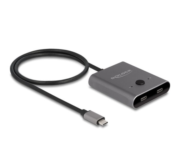 DeLOCK 11500 interface hub USB 3.2 Gen 2 (3.1 Gen 2) Type-C 10000 Mbit/s Grey
