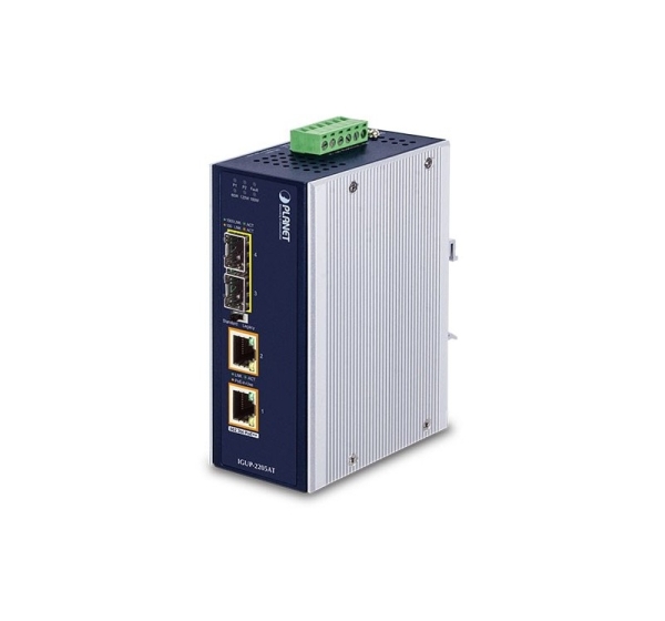 PLANET IGUP-2205AT network media converter 1000 Mbit/s Multi-mode, Single-mode Blue