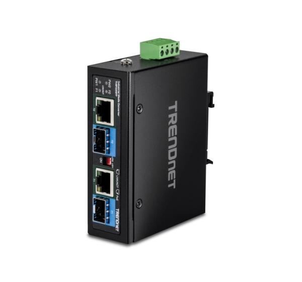 Trendnet TI-BF22SFP network media converter 1000 Mbit/s Black