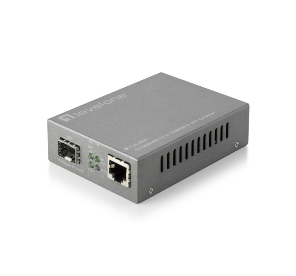 LevelOne RJ45 to SFP Managed Fast Ethernet Media Converter