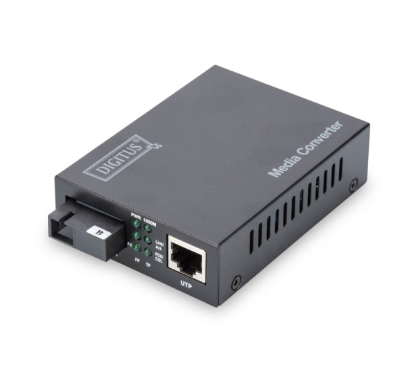 Digitus Bidirectional Gigabit Media Converter, RJ45 / SC