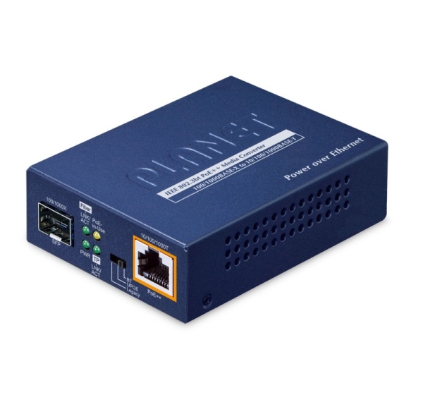 PLANET 1-Port 100/1000X SFP to network media converter Blue