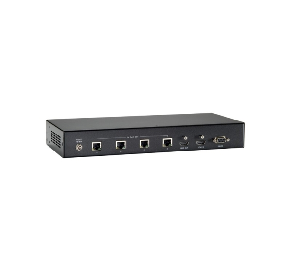 LevelOne HDMI over Cat.5 Transmitter, HDBaseT, 100m, 4 Channel Outputs, 802.3af PoE