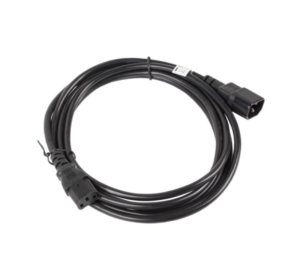 Lanberg CA-C13E-11CC-0030-BK power cable Black 3 m C13 coupler C14 coupler