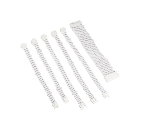 Kolink Core Adept Braided Cable Extension Kit - White