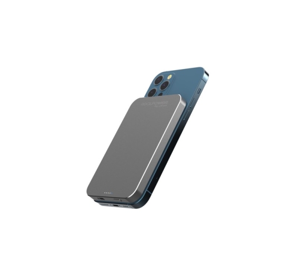 RealPower PB-5000 Mag Lithium Polymer (LiPo) 5000 mAh Wireless charging Grey