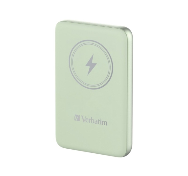 Verbatim Charge 'n' Go Magnetic Wireless Power Bank 10000mAh Green