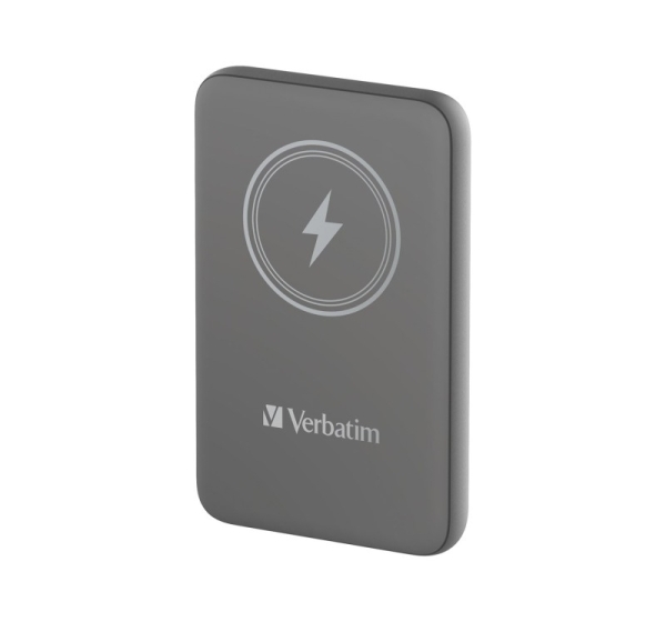Verbatim Charge 'n' Go Magnetic Wireless Power Bank 10000mAh Grey