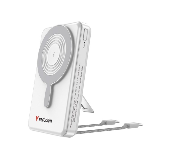 Verbatim Charge'n'Go 2C & Display Power Bank 10000 mAh Silver