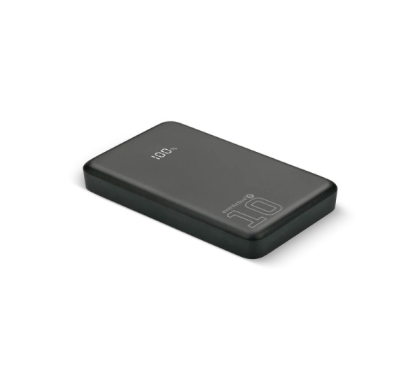 Powerbank 10 000mAh, 1x USB, 2x USB-C, 20W, QC4+, LCD screen, black