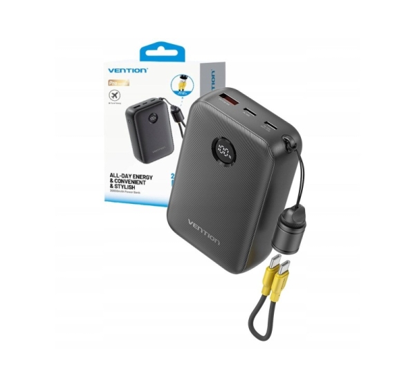 Powerbank Vention 20000mAh 2xUSB-C 1xUSB-A 22,5W BL