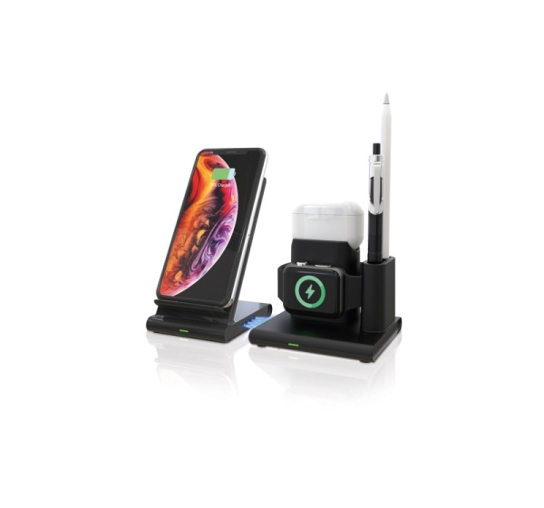 RealPower ChargeAIR Connect Smartphone, Smartwatch, Tablet Black USB Wireless charging Indoor