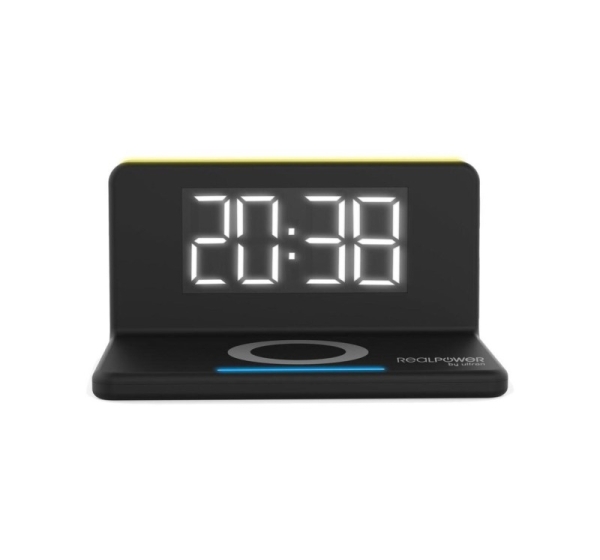 RealPower ChargeAir Digital alarm clock Black