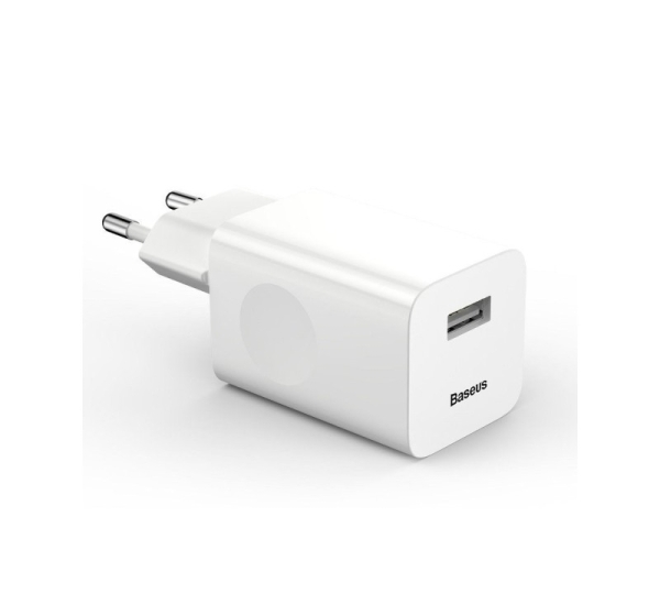 Mains Charger Baseus Charging Quick Charger USB 3.0 - white