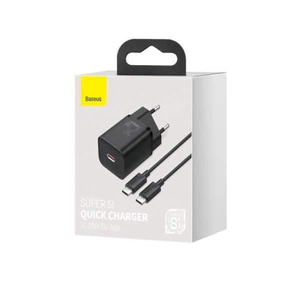 Baseus TZCCSUP-L01 mobile device charger Smartphone Black AC, USB Fast charging Indoor