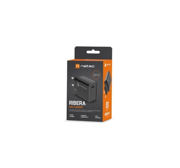 NATEC MAINS CHARGER RIBERA USB-C 20W PD