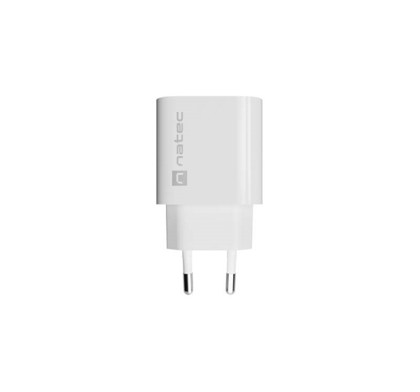 WALL CHARGER NATEC RIBERA 1X USB-A 18W WHITE