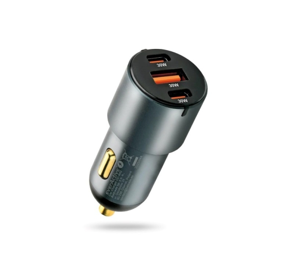 Car charger everActive CC-40Q USB QC3.0 + 2x USB-C PD 60W