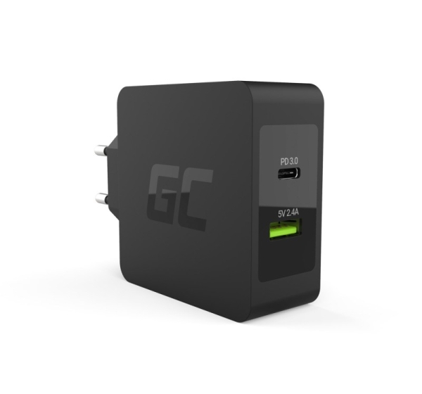 Green Cell CHAR10 mobile device charger Black Indoor
