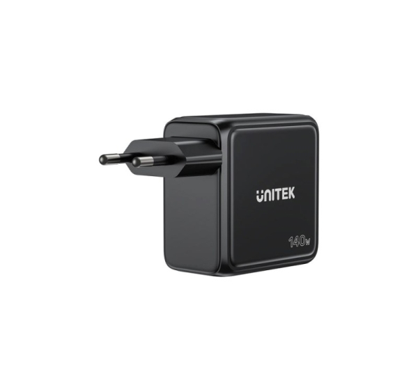 UNITEK GAN CHARGER WITH DISPLAY, 140W, 3xUSB-C