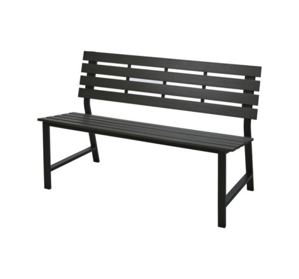 STEEL GARDEN BENCH 115X55X85CM