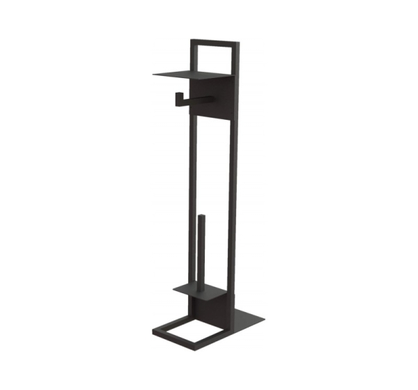 Paper stand with shelf