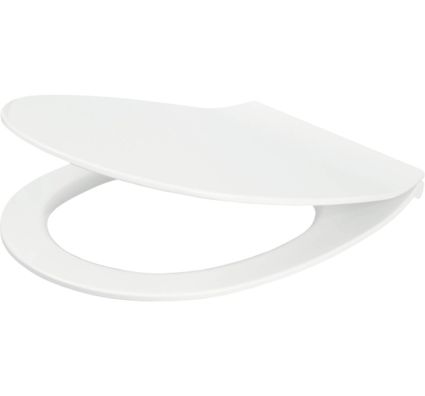 Slim soft-close toilet seat