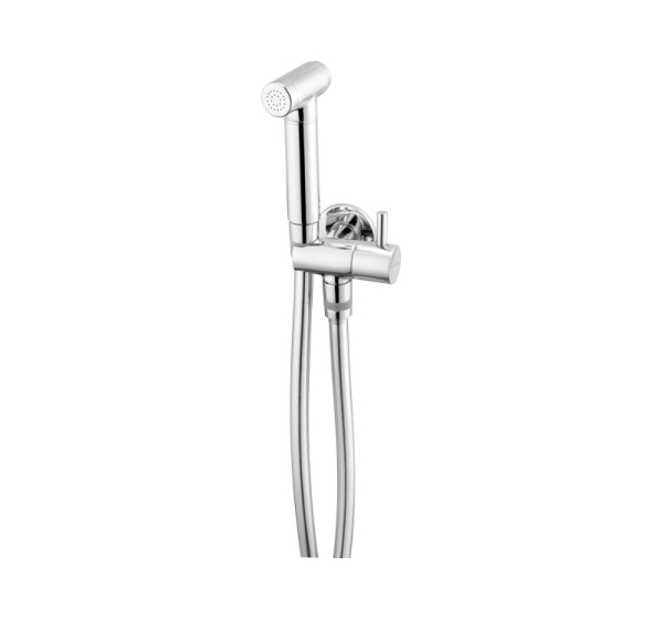 Point bidetta set with angled connection - receiver holder