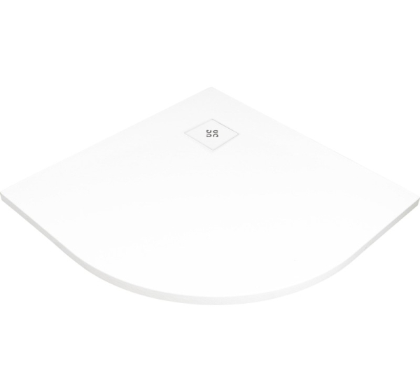 Acrylic semicircular shower tray 90x90 cm