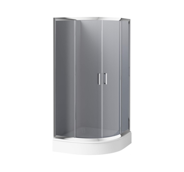 Semicircular shower enclosure 80x80 cm