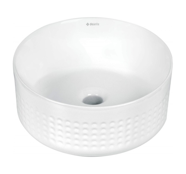 Ceramic countertop asymm. washbasin