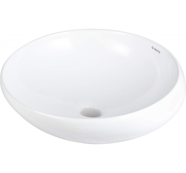 Asymmetrical ceramic countertop basin
