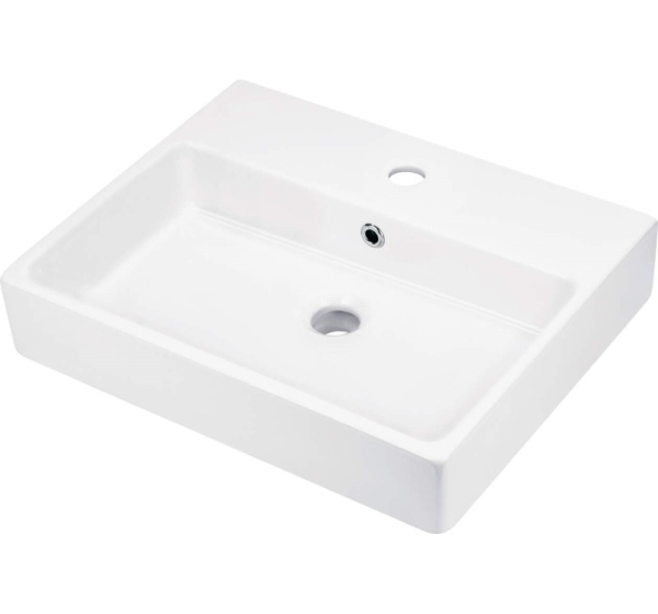 Ceramic sink, countertop/wall with tap space - 50x